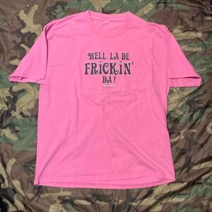 Vintage Y2K‎ big dogs pink graphic tee